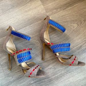 Stiletto strappy heels
